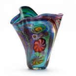 James Nowak (WI, b.1956), Free Form Art Glass vase