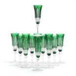 Saint-Louis Crystal, Set of (14) Tommy Champagne Flutes