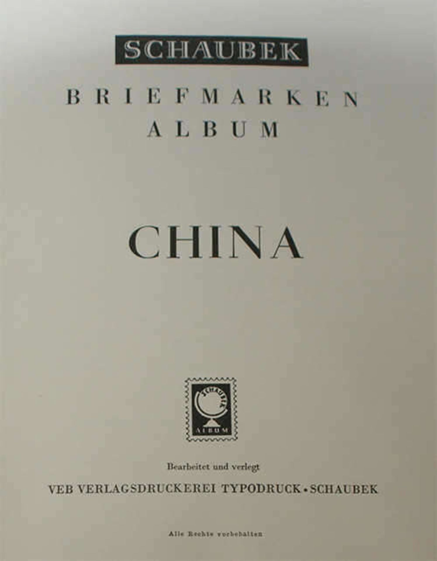 1 Schaubek Vordruck Album China von 1970 - 1984 ohne Marken, guter Zustand - Bild 2 aus 2