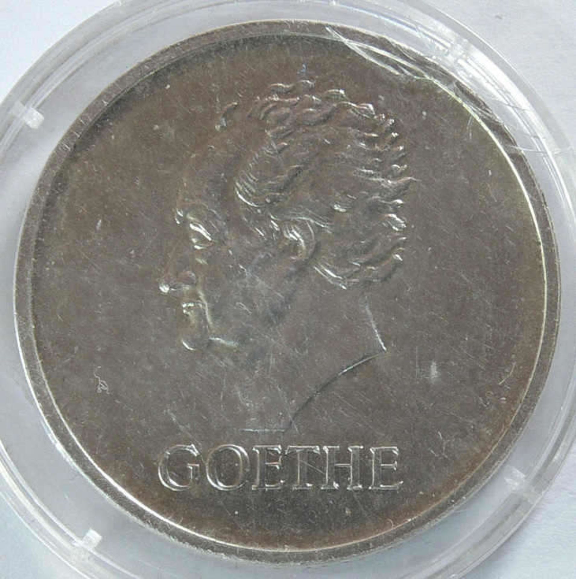 Deutschland 1932, 5.- Mark - Münze "Goethe". Legale Kopie: Gewicht: ca. 26.6 g. Dicke: ca. 3 mm.