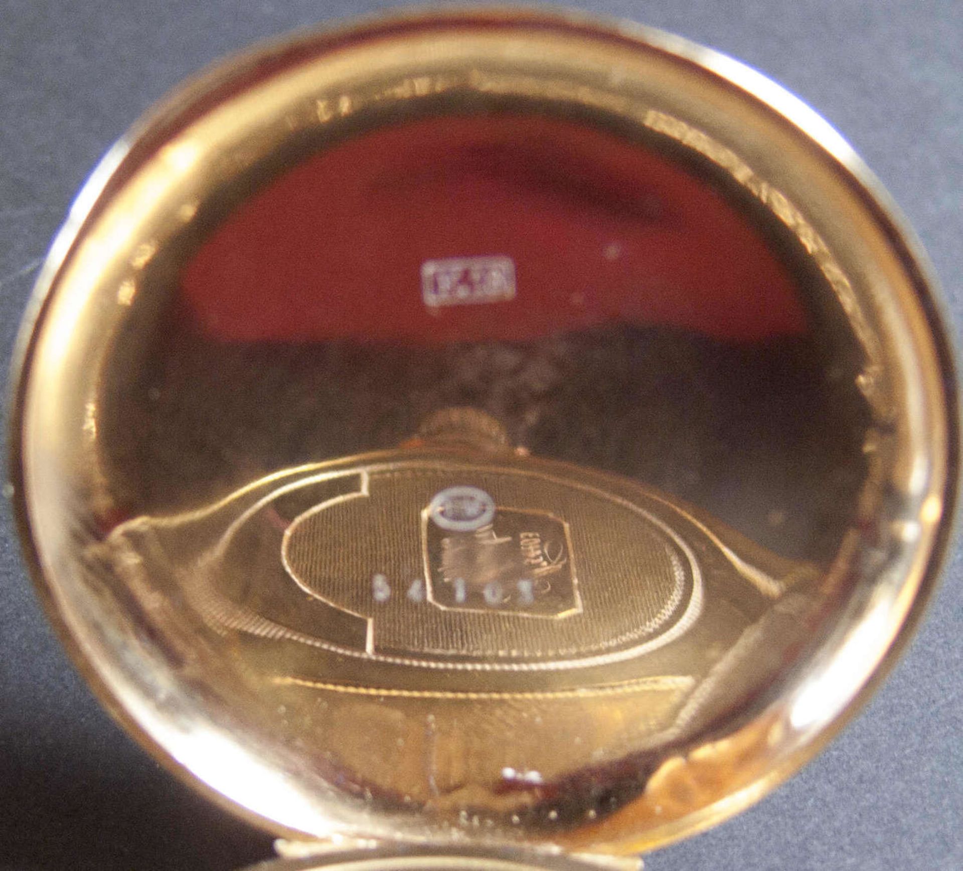 Gold - Taschenuhr. Im Außendeckel gepunzt PM im Oval und K18 (Arthur-Paul Meinhardt, Stockholm?). - Bild 3 aus 6