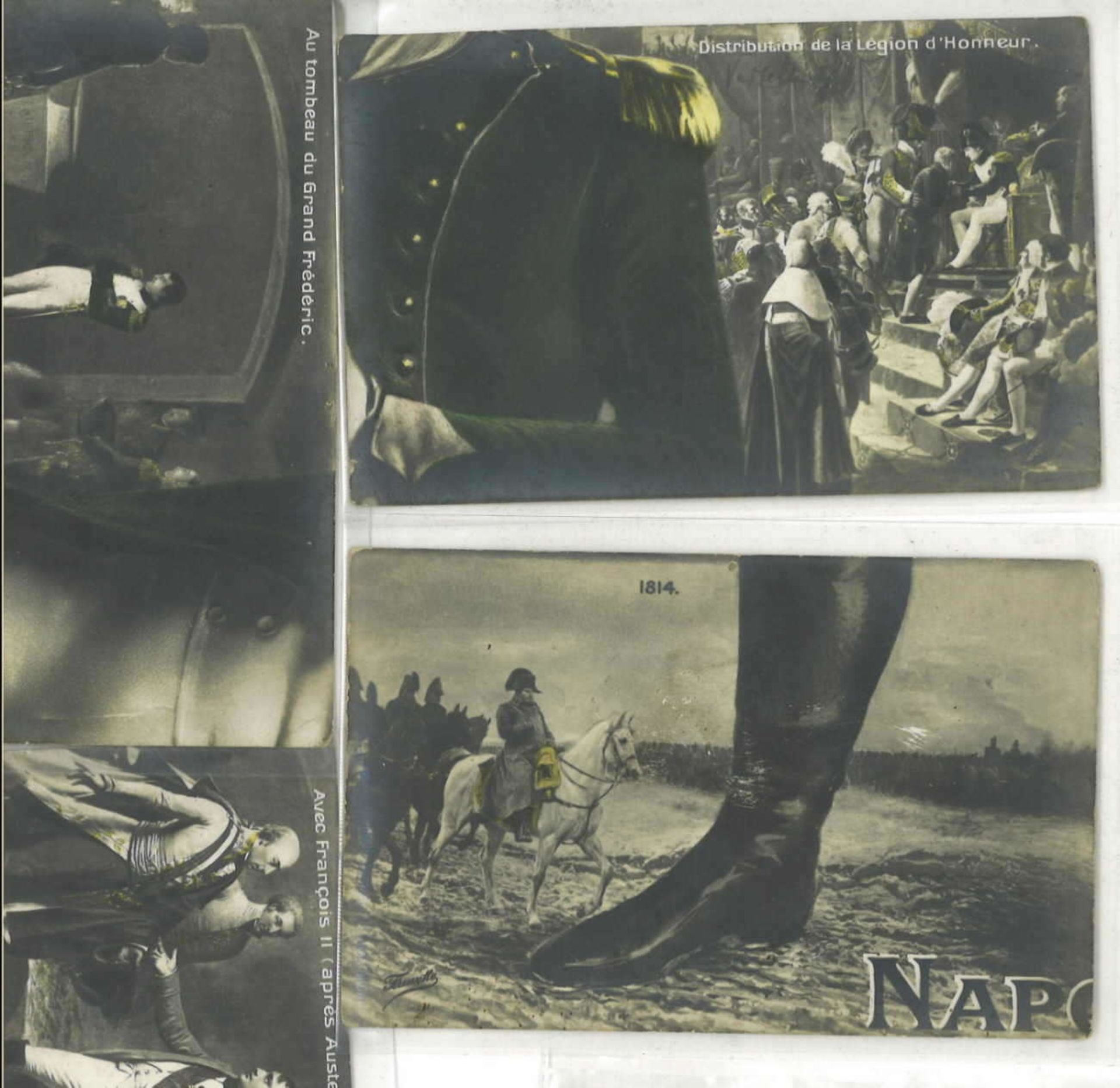 ausgefallene Postkartenserie "Napoleon" insgesamt 10 Stück. beim aneinanderlegen der Karten - Image 2 of 3