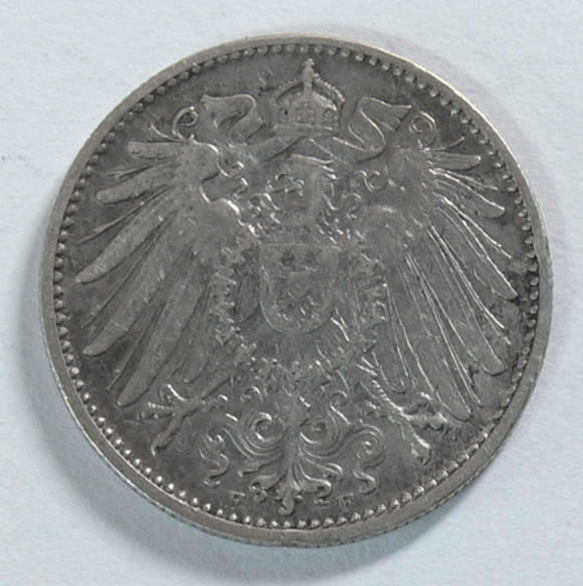 Deutsches Kaiserreich 1916 F, 1.- Mark - Silbermünze. Erhaltung: vz. - Bild 2 aus 2