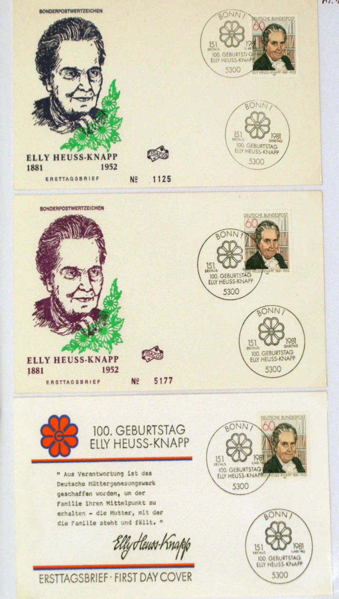 BRD, Bund FDC mit bebilderten Umschlägen, 1981. Bitte besichtigen !