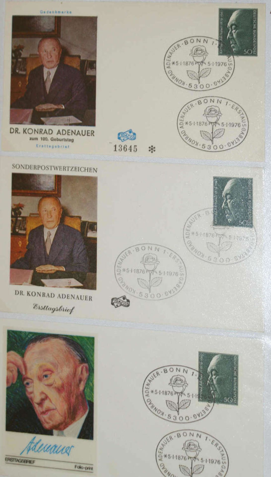 BRD, Bund FDC mit bebilderten Umschlägen, 1976. Bitte besichtigen ! - Bild 3 aus 3