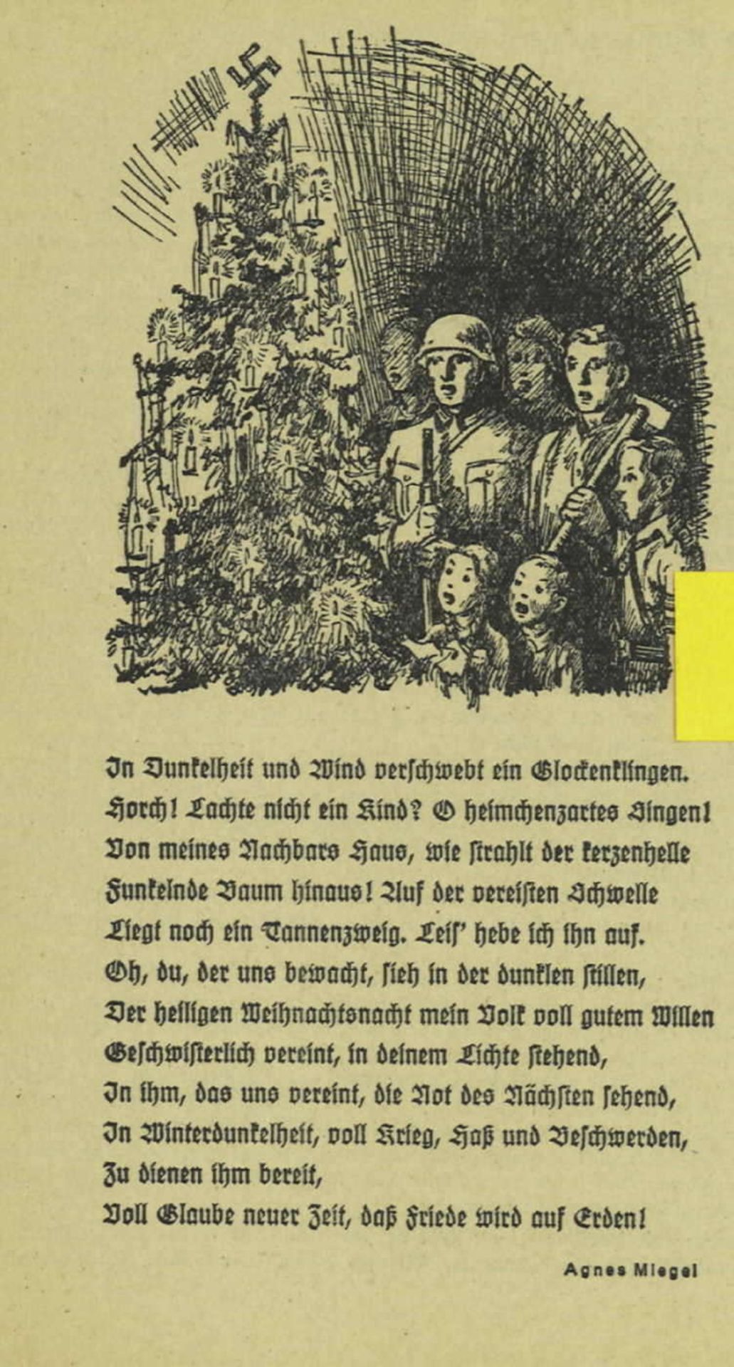 "Weihnachten" - Schulungsdienst der Hitler-Jugend, DJ - HJ - JM - BDM - BDM-Wer Glaube und - Bild 2 aus 2