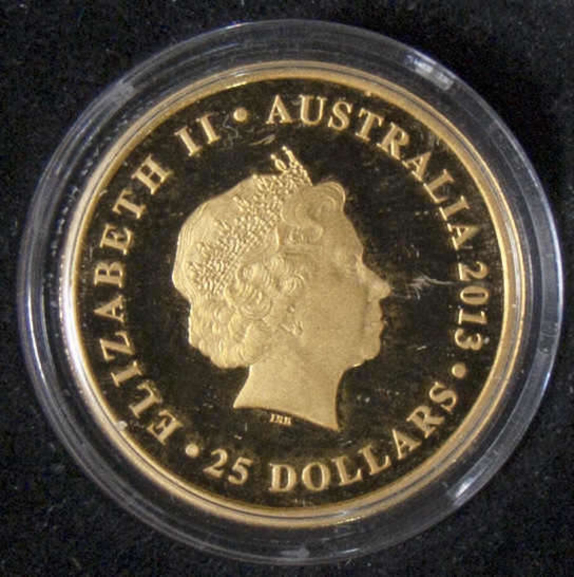 Australien 2013, 25.- Dollars - Goldmünze "Fifa World Cup Brazil. Gold 999. Gewicht: 1/4 oz. In - Bild 2 aus 2