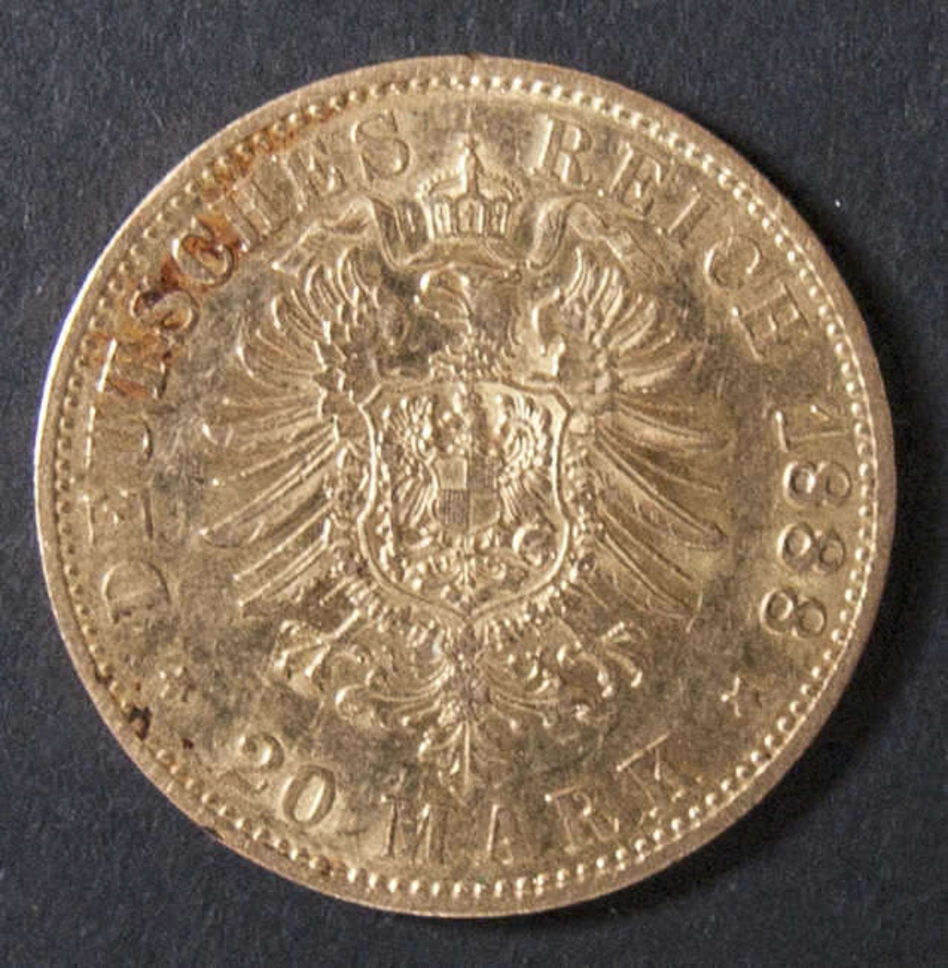 Deutsches Kaiserreich Preußen 1888, 20.- Mark - Goldmünze "Friedrich III:" Qualität: ss. German - Bild 2 aus 2