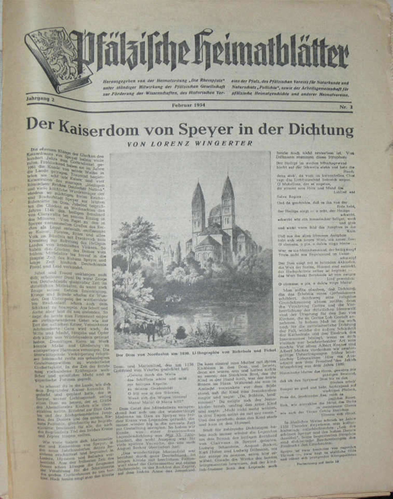 Das Westmarkbuch - Ehrenausgabe des Winterhilfswerkes Gau Rheinpfalz 1934/35. Zusätzlich Zeitung " - Image 2 of 2