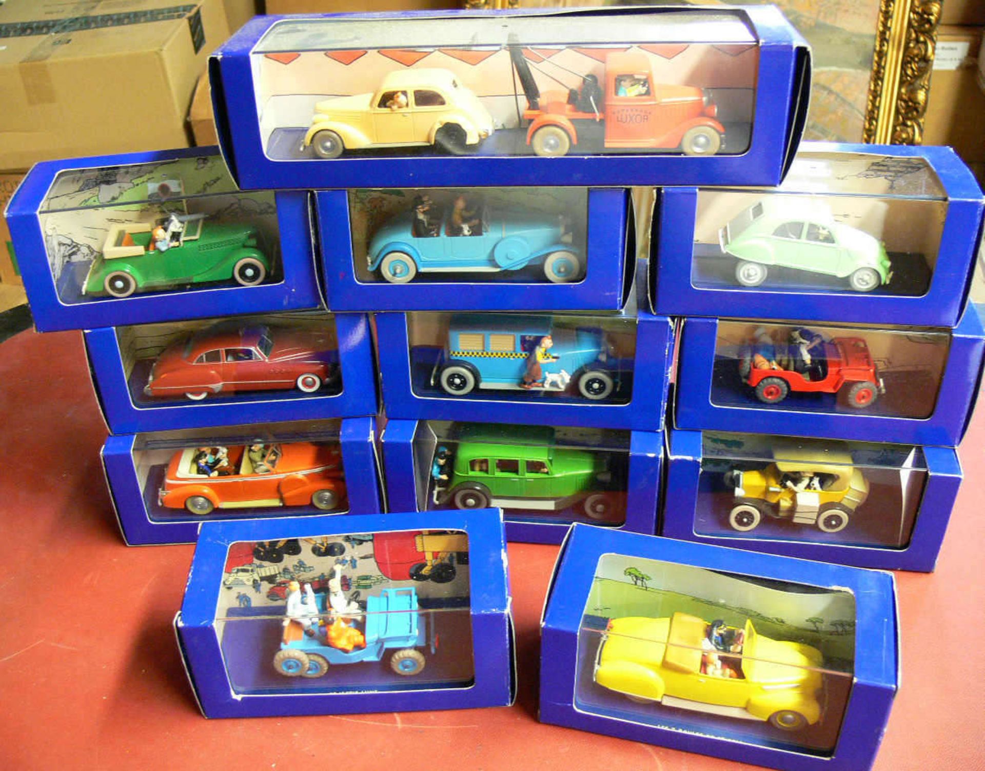 Konvolut Tin - Tin Modellautos. Alle in OVP. Convolute Tin - Tin model cars. All in original box.