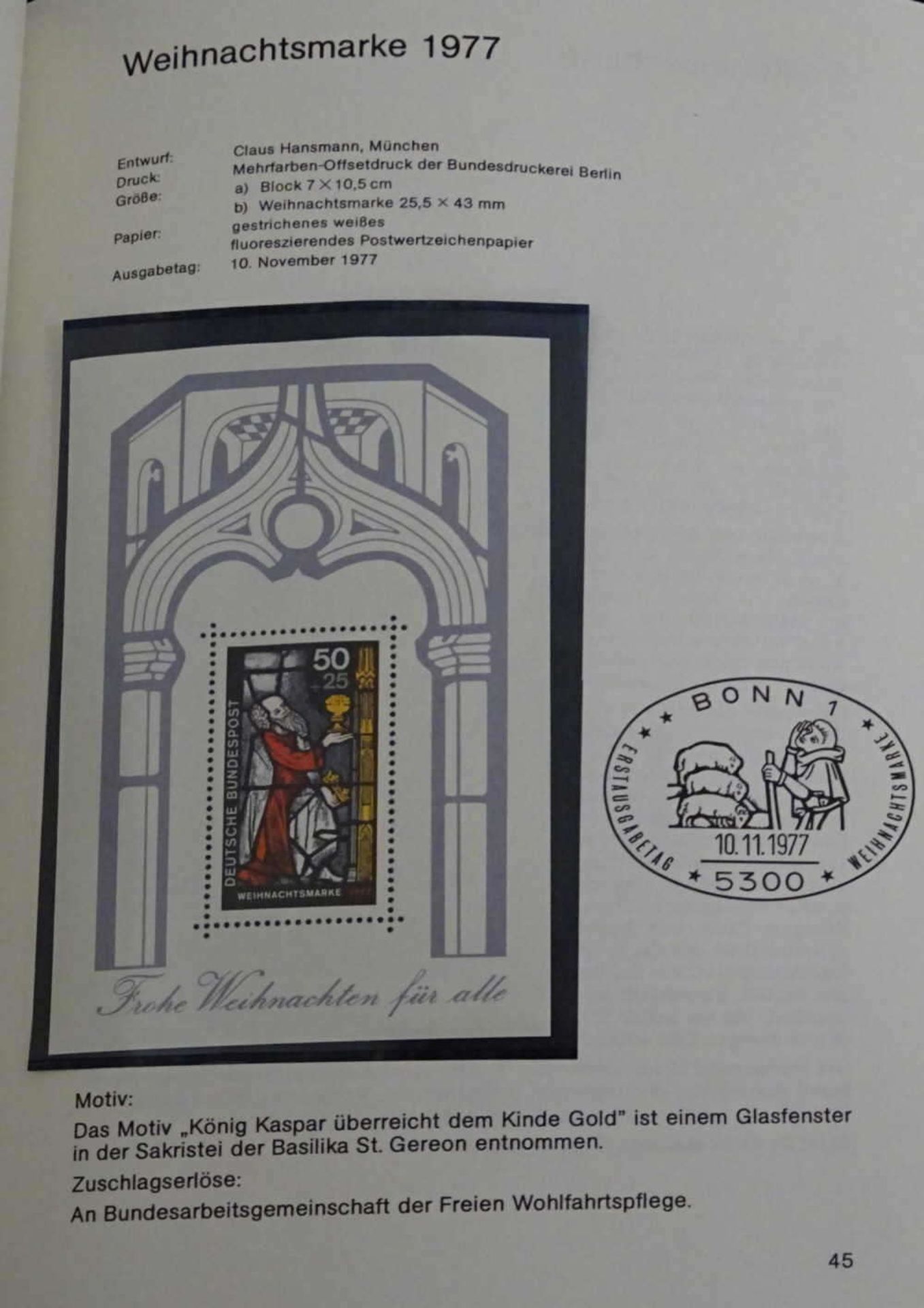 Sonderpostwertzeichen der Deutschen Bundespost 1980, Michel Nr,. 8, 1033-67. Michelwert 40,00 - Bild 3 aus 3