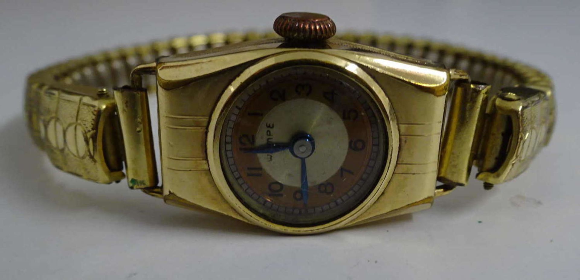 Damenarmbanduhr, Fa. Wempe. mechanisch. Funktion geprüft mit Gebrauchsspuren.Ladies wristwatch,