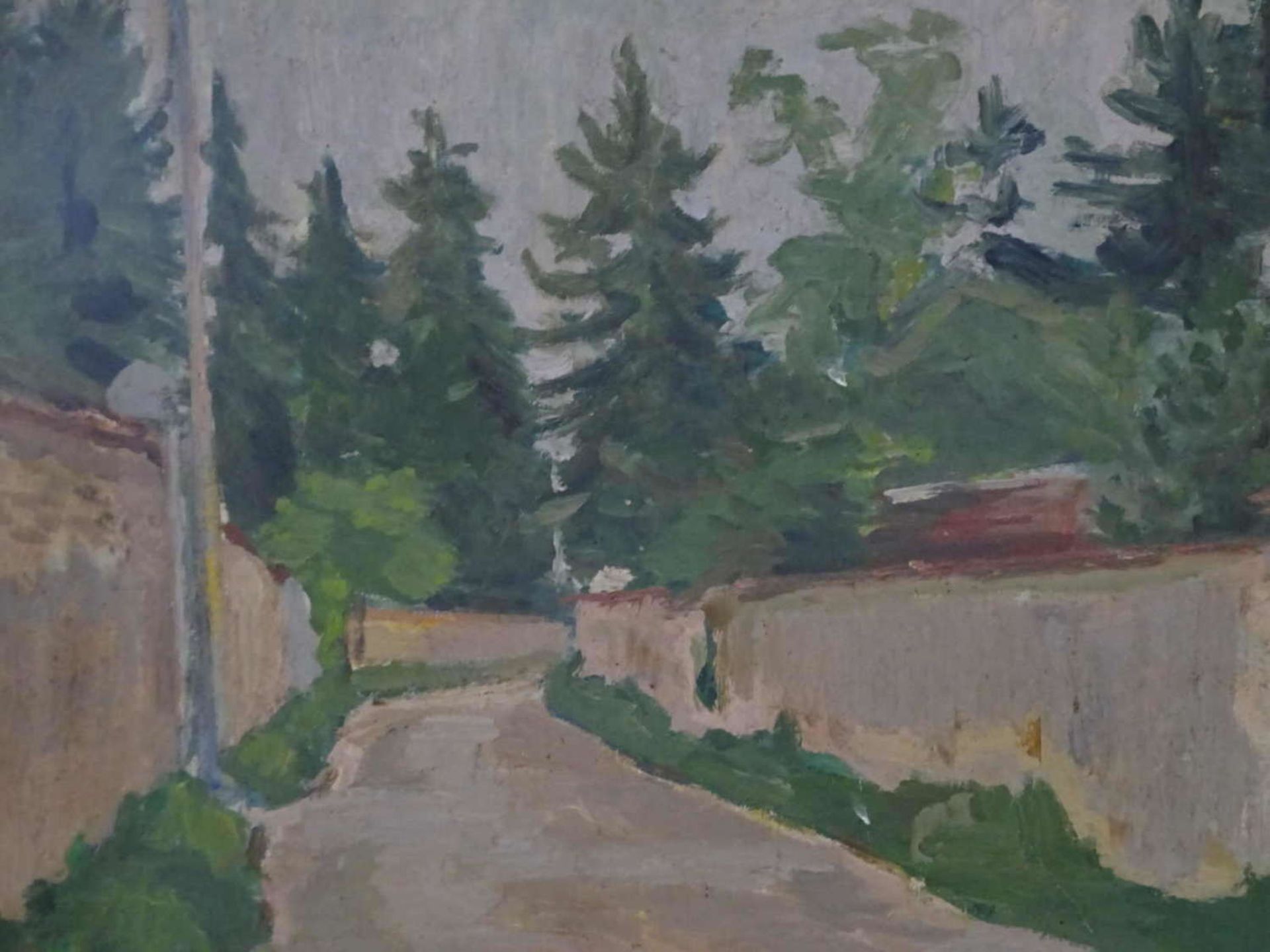 (Otto Ditscher 1903-1987) Ölgemälde auf Hartfaserplatte "Nancy" rechts unten Signatur, Nancy Otto - Bild 2 aus 3