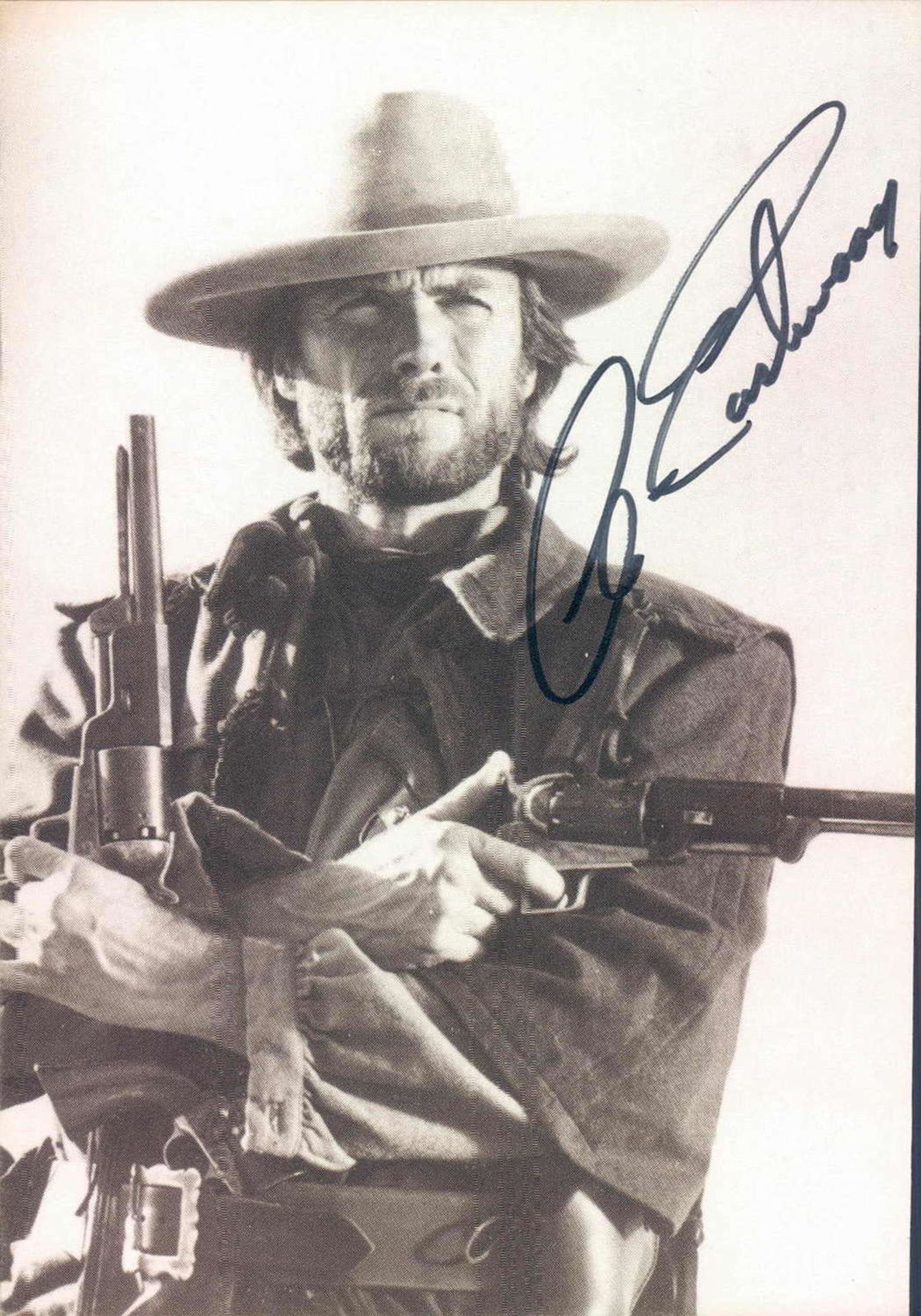 Autogramm - Post- Karte Clint Eastwood. Original Signatur.Autograph Post - Card Clint Estwood.