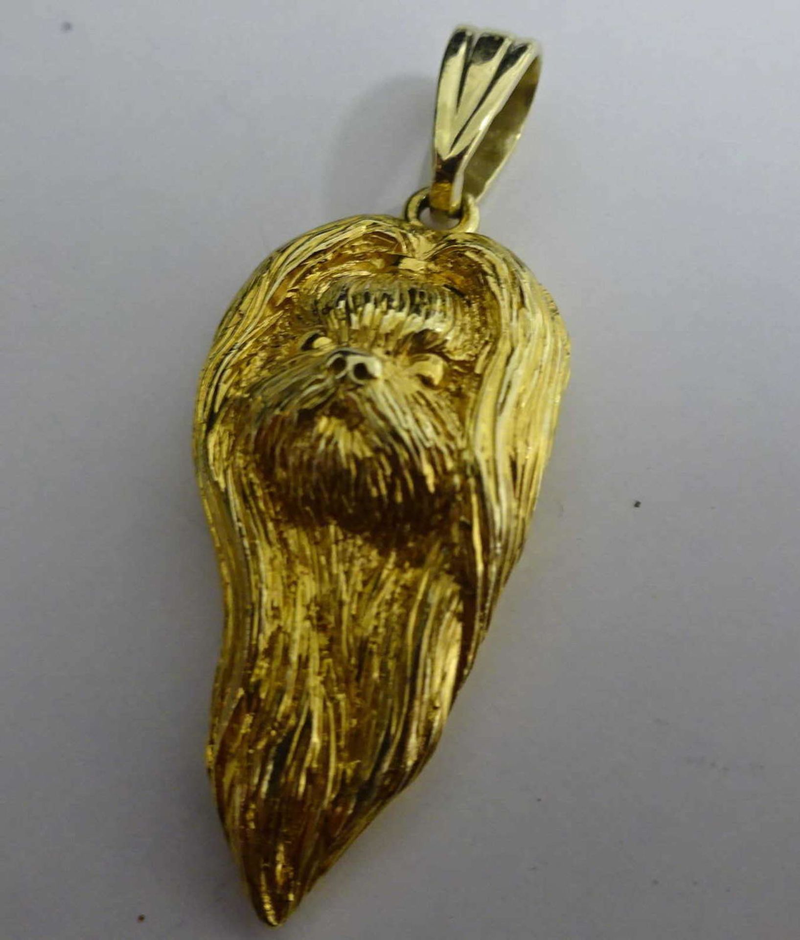 Anhänger, 585er Gelbgold. Höhe ca. 3,8cm. Gewicht ca. 13,7gPendant, 585er yellow gold. Height