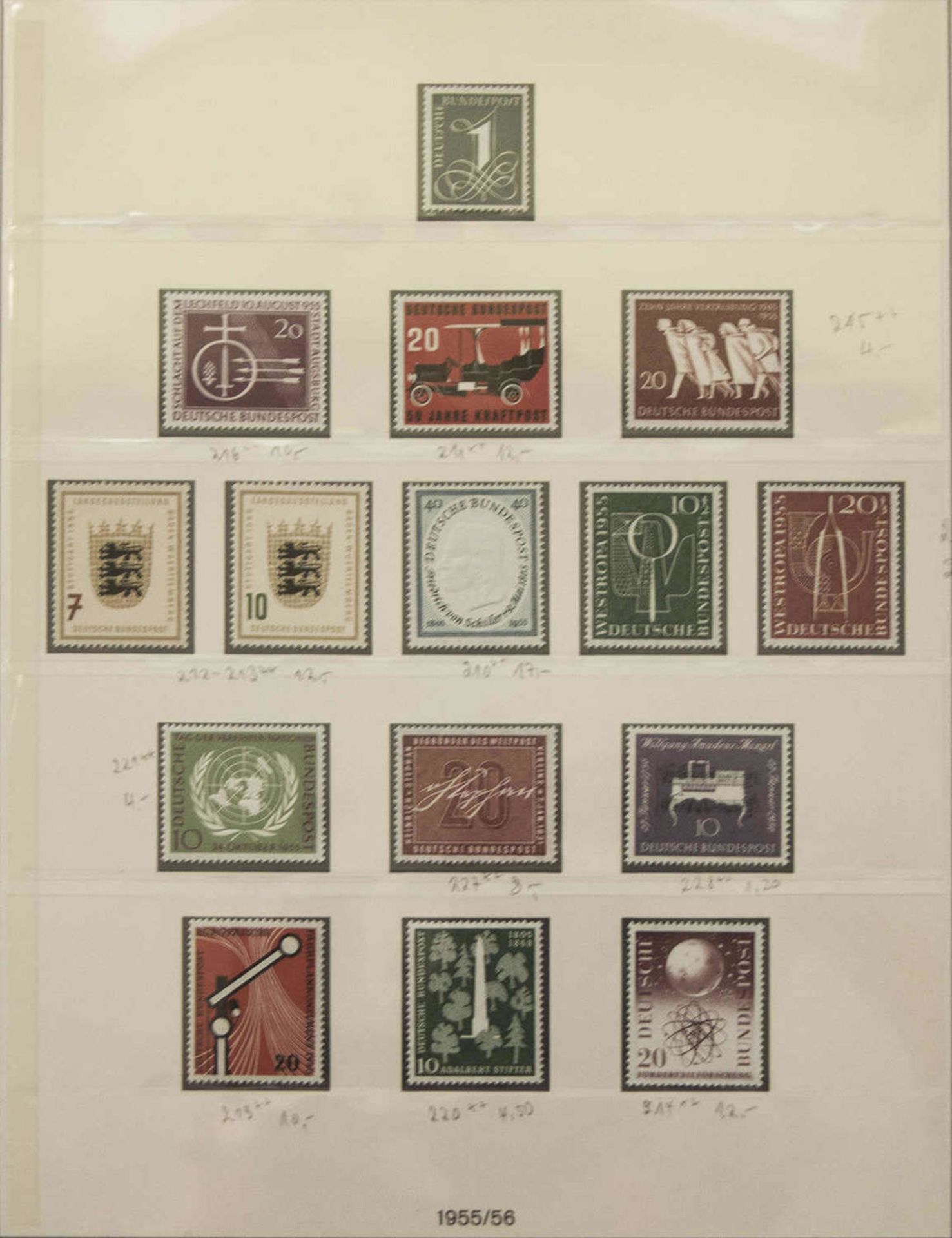 BRD 1954 - 96, Lot Briefmarken in vier Alben. Bitte besichtigen.BRD 1954 - 96, Lot stamps in four - Bild 2 aus 21