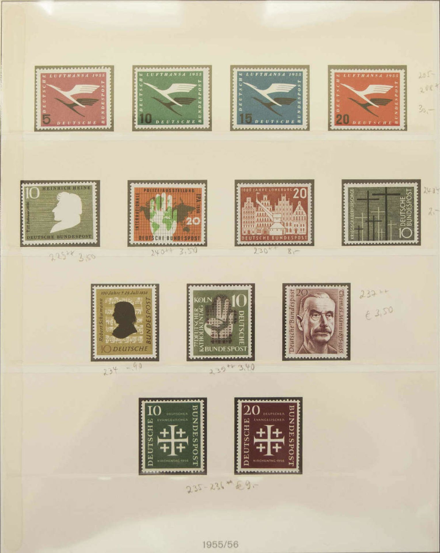 BRD 1954 - 96, Lot Briefmarken in vier Alben. Bitte besichtigen.BRD 1954 - 96, Lot stamps in four - Bild 3 aus 21