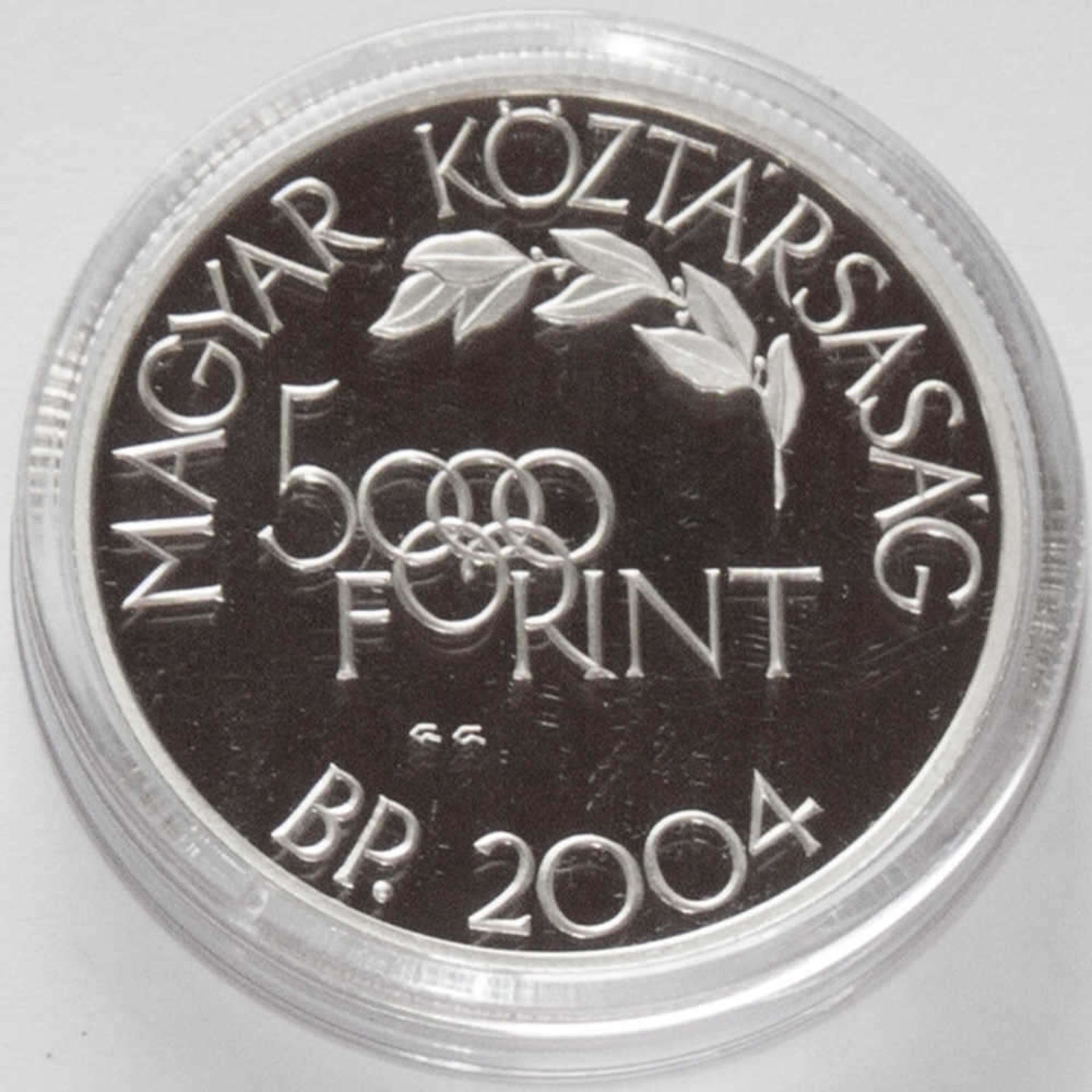 Ungarn 2004, 5000.- Forint - Silbermünze "Olympische Spiele 2004 - Boxen". Silber 925, Gewicht: - Bild 2 aus 2