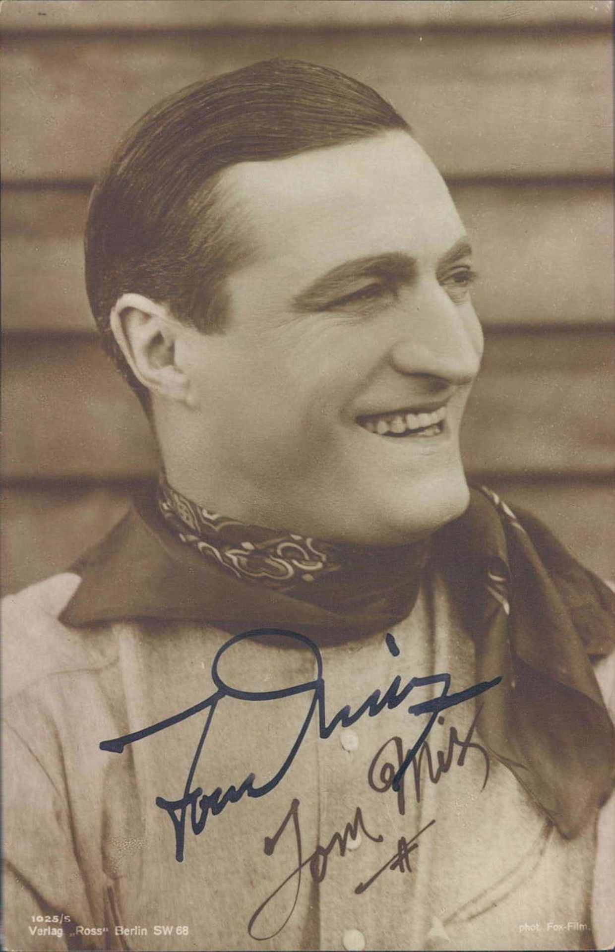 Autogramm - Post - Karte Tom Mix. Original Signatur.Autograph Post Card Tom Mix. Original