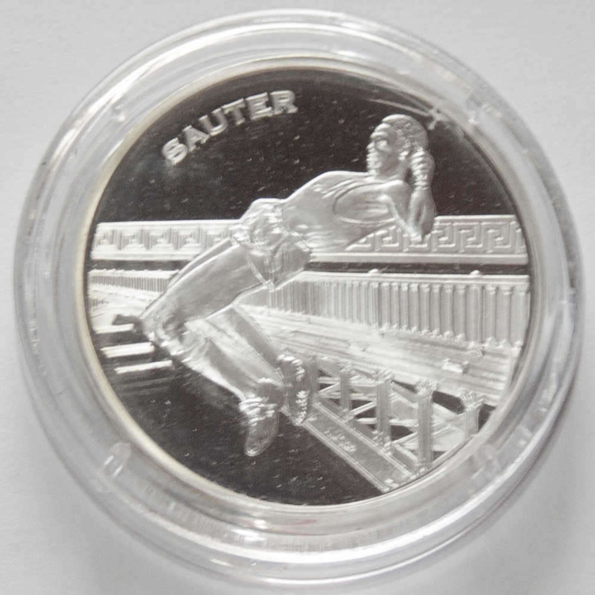 Frankreich 2003, 1 1/2 Euro - Silber-Münze "Olympische Spiele 2004 - Höher". Silber 900. Gewicht: