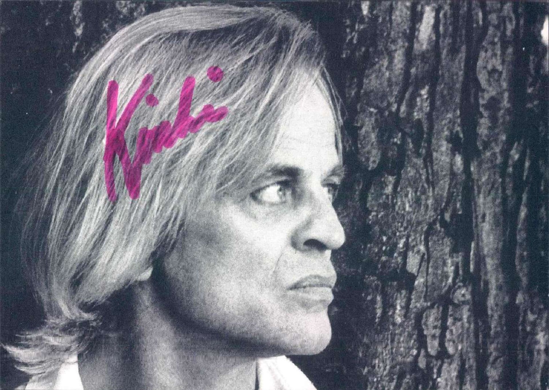 Autogramm - Post - Karte Klaus Kinski. Original Signatur.Autograph - Post Card Klaus Kinski.