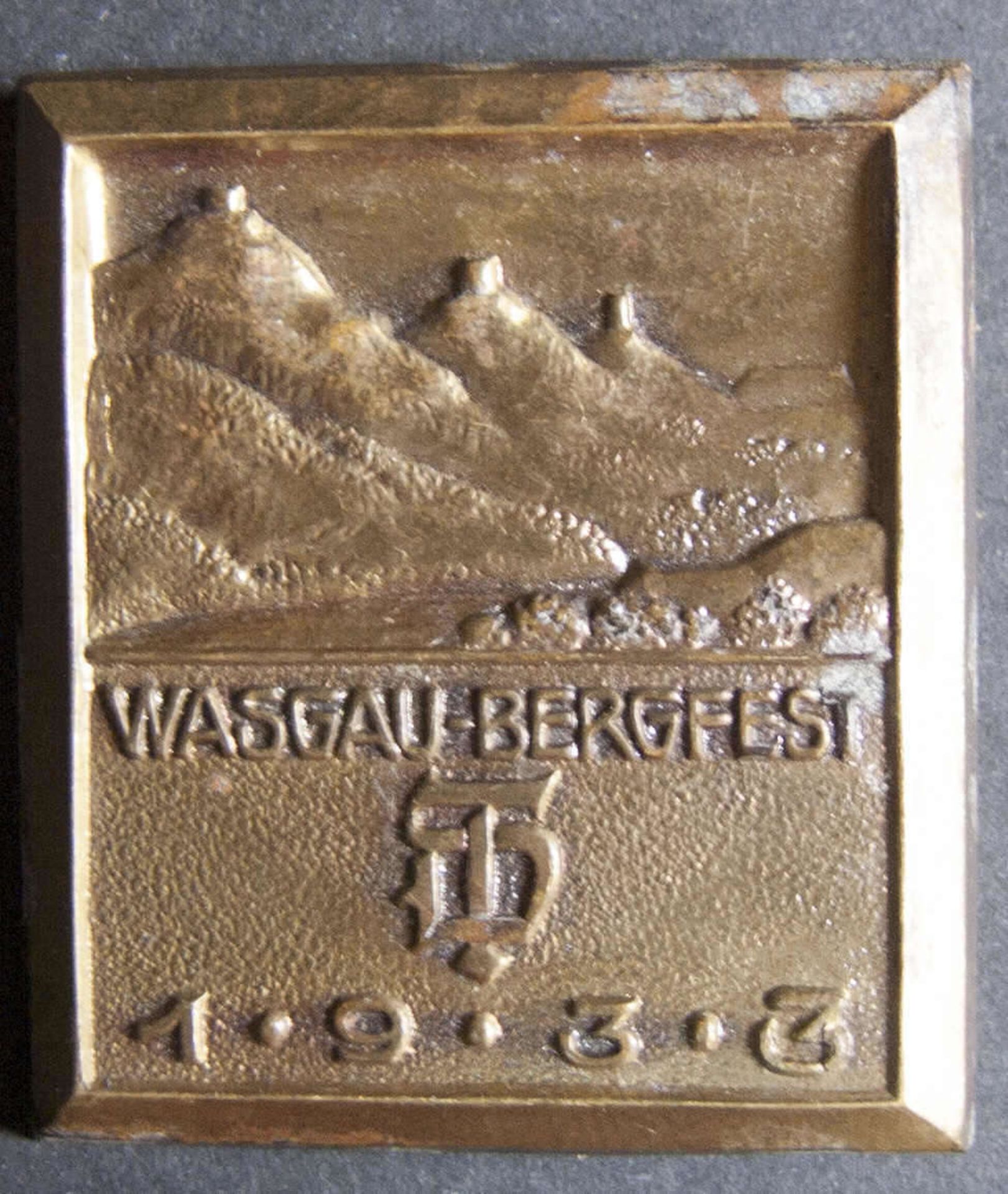 Abzeichen "Wasgau - Bergfest 1933".Badge "Wasgau - Bergfest 1933".