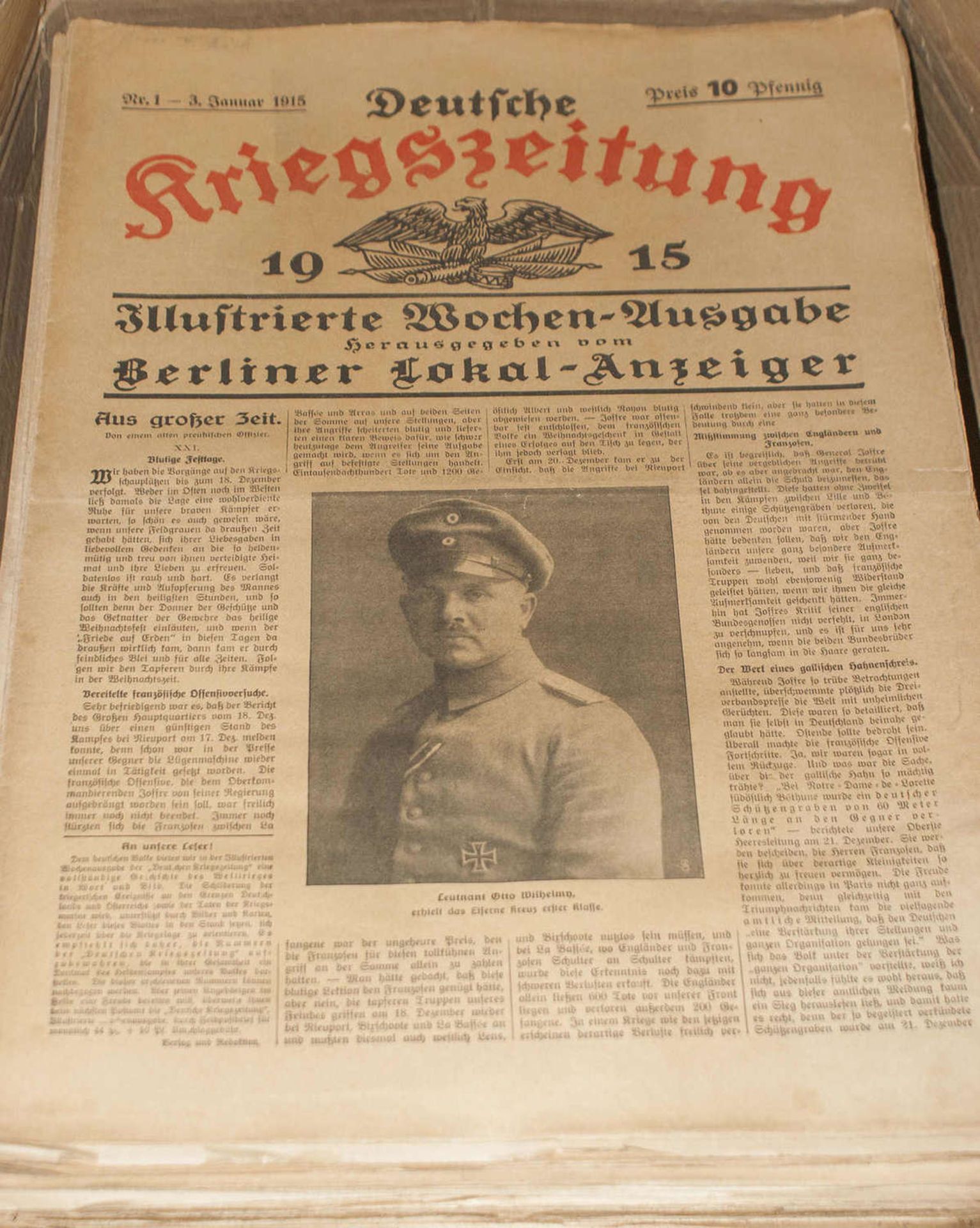 großes Konvolut der deutschen "Kriegszeitung", recht gut erhalten, hoch interessantes Lot für den 1. - Bild 2 aus 2