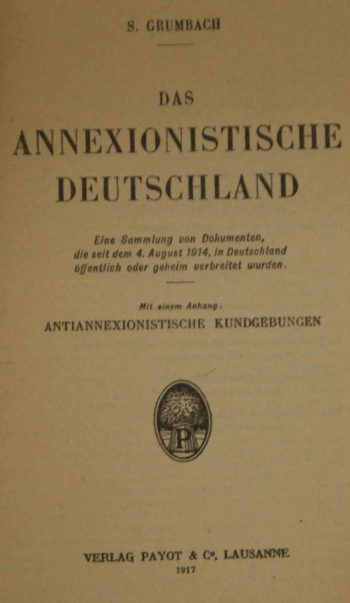 Handbuch, 1. Weltkrieg, das Annexionistische Deutschland, 1917Handbook, 1st World War, the - Image 2 of 2