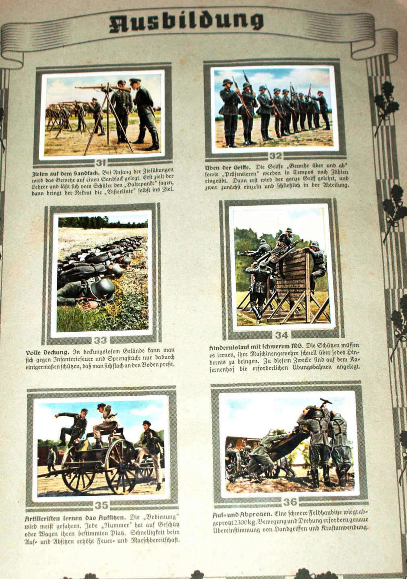 Sammelbilderalbum "Die Deutsche Wehrmacht", komplett mit allen BildernCollective album "The German - Bild 4 aus 4