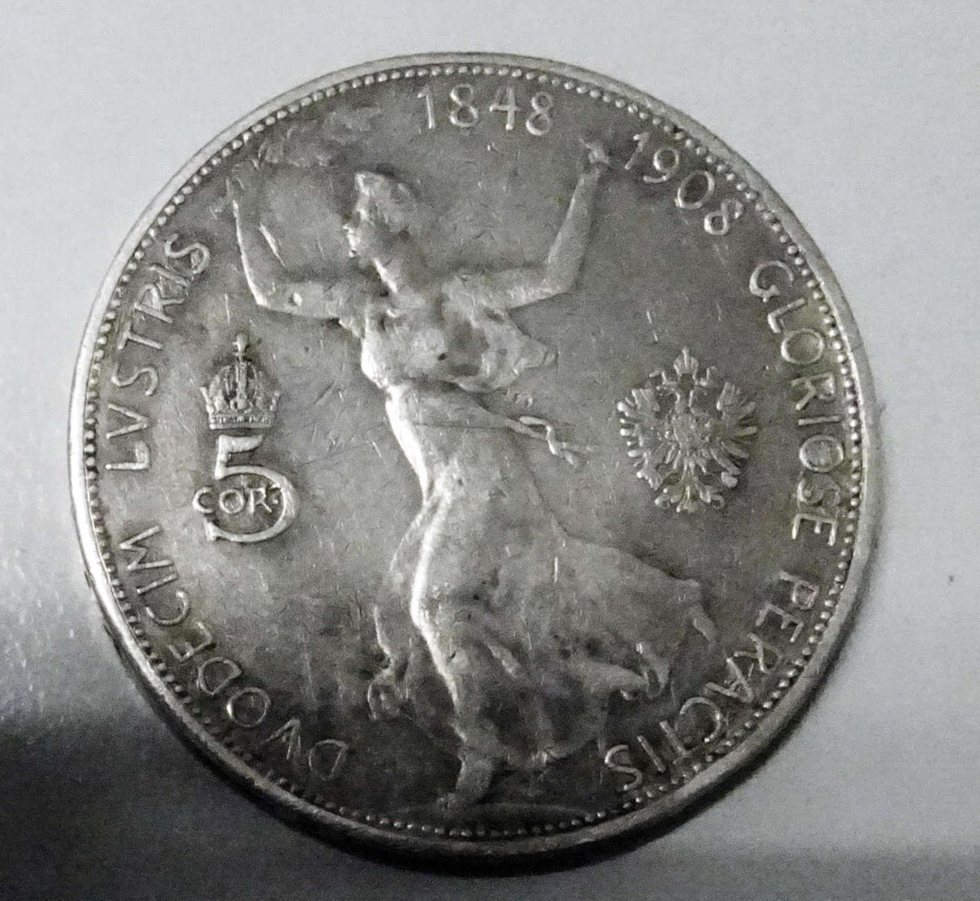 Ungarn - Österreich. 5 Kronen 1908. SS - VZ. Regierungs JubiläumHungary - Austria. 5 crowns 1908th