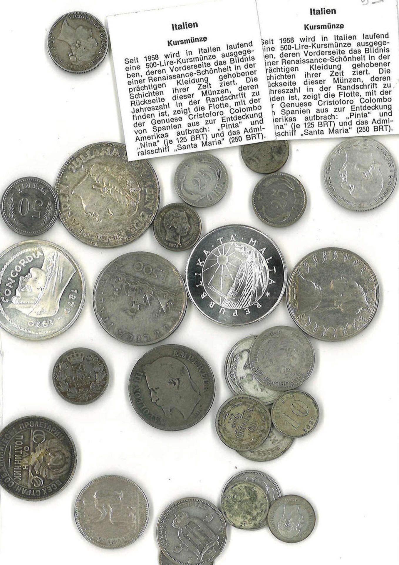 Lot Silbermünzen Europa, dabei auch bessere Stücke. Bitte besichtigenLot of silver coins Europe,