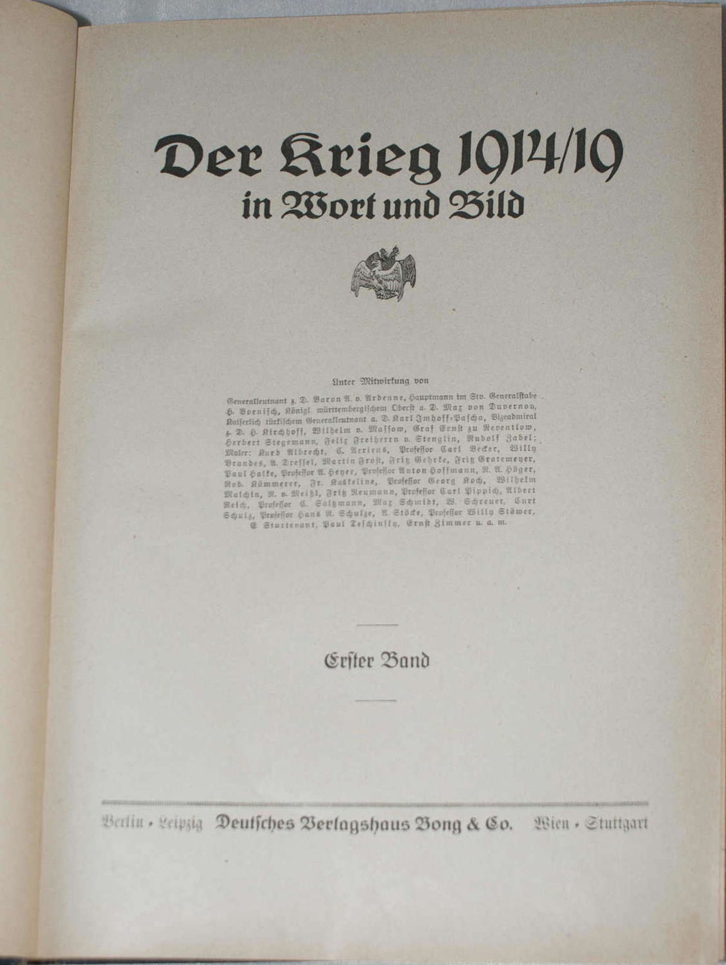 1. Weltkrieg Buch "Der Krieg in Wort und Bild" 1914-19191st World War book "The War in Word and - Bild 2 aus 3