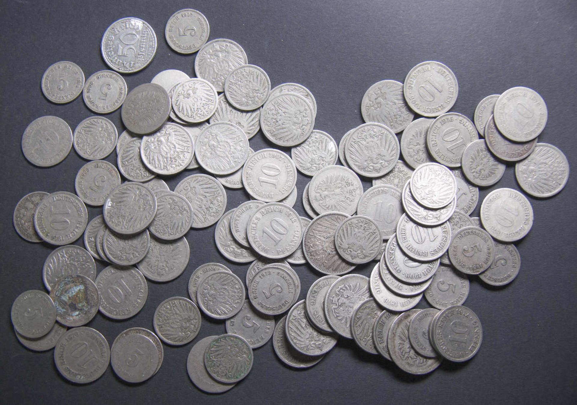 Deutsches Kaiserreich, Lot Kleinmünzen. Bitte besichtigen.German Empire, Lot of small coins.