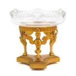 An Empire Style Gilt Metal Centerpiece