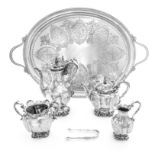 A Victorian Silver Four-Piece Tea and Coffee Service