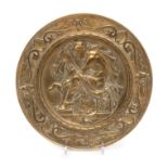 A Neoclassical Gilt Bronze Charger