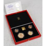 Royal Mint, The 1997 United Kingdom Gold Proof Four- Coin Sovereign Collection, No. 0708, with