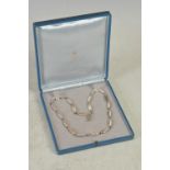 Georg Jensen, a silver necklace, stamped marks and number '327A', in original fitted case, 58cm