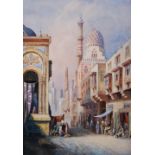 C. J. Keats RBA (19th century) Cairo watercolour, signed and inscribed lower left 38cm x 26.5cm