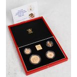 Royal Mint, The 1994 United Kingdom Gold Proof Sovereign Four- Coin Collection, No. 0179, with