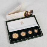 Royal Mint, The 2006 United Kingdom Gold Proof Four- Coin Sovereign Collection, No. 0608, with