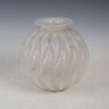 'Marisa' a Lalique opalescent glass vase, signed 'R. Lalique France No.1002', 23cm high.