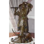 After Remington - A bronze figure 'The Scout', 56cm high.