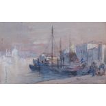 Pollok Sinclair Nisbet ARSA RSW (1848-1922) Venice watercolour, signed and dated 1875 lower right