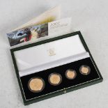 Royal Mint, The 2007 United Kingdom Gold Proof Four- Coin Sovereign Collection, No. 833, with