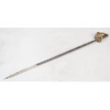 A George V Officers dress sword, R. Downie, Newcastle on Tyne, with engraved blade, Royal Artillery,