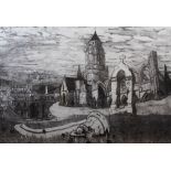 Ibraheem Ade Adesina Definition etching, inscribed on label verso 76cm x 112cm