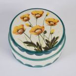 'Buttercups', a Wemyss pottery Low pomade, impressed and green painted marks, 9.5cm diameter x 5cm