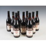 *Nine bottles of Gaja Vino Barbaresco Sori Tildin, 1973, (9).