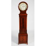 An early 19th century mahogany drum head longcase clock, W. Wighton, Edinburgh, the circular